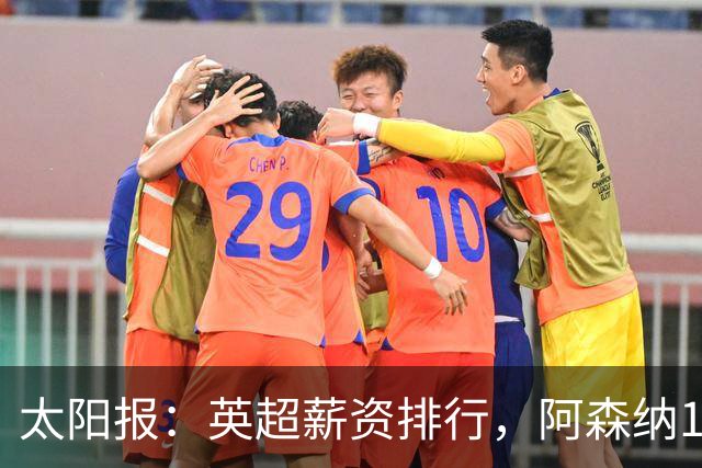 太阳报：英超薪资排行，阿森纳1.75亿镑居首